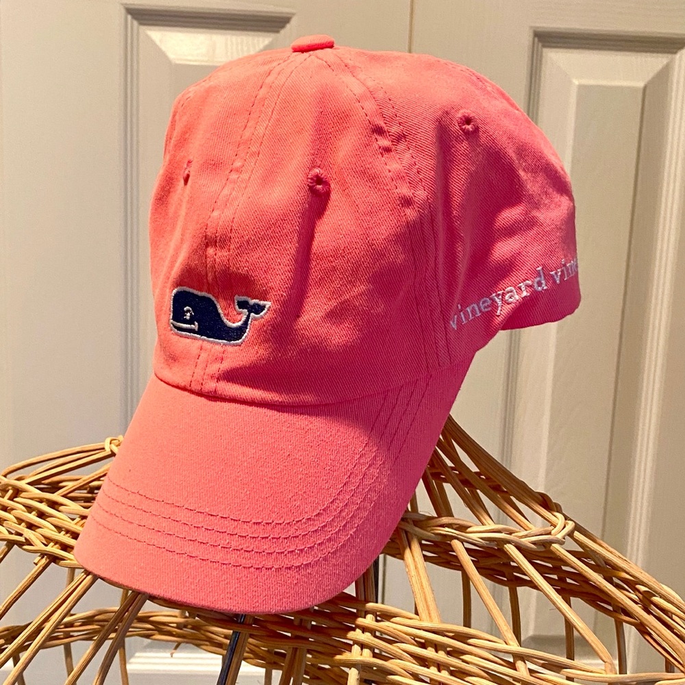 Vineyard Vines neon pink baseball hat